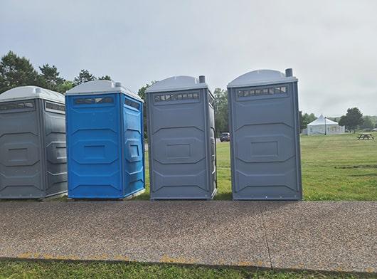 event restrooms offers a variety of porta potty options including standard units, luxury units, and ada-compliant units